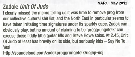 Example of a fairly dismissive review for prog